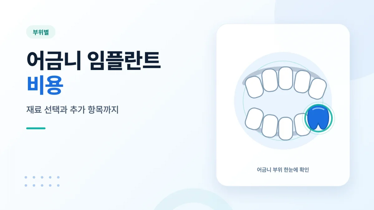 어금니 임플란트 비용 썸네일